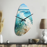 Beach Photo Oceanic Rhythms XII - Asymmetric Metal Wall Clock