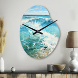 Beach Photo Oceanic Rhythms XII - Asymmetric Metal Wall Clock