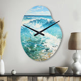 Beach Photo Oceanic Rhythms XII - Asymmetric Metal Wall Clock