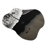 Beach Photo Seaside Minimalism VI - Asymmetric Metal Wall Clock