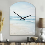 Beach Photo Tranquil Waters I - Asymmetric Metal Wall Clock