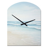 Beach Photo Tranquil Waters I - Asymmetric Metal Wall Clock