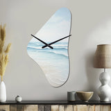 Beach Photo Tranquil Waters I - Asymmetric Metal Wall Clock