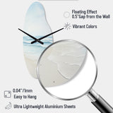 Beach Photo Tranquil Waters I - Asymmetric Metal Wall Clock