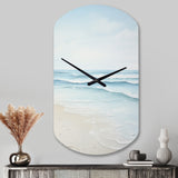 Beach Photo Tranquil Waters I - Asymmetric Metal Wall Clock
