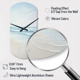 Beach Photo Tranquil Waters I - Asymmetric Metal Wall Clock