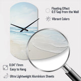 Beach Photo Tranquil Waters I - Asymmetric Metal Wall Clock