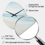 Beach Photo Tranquil Waters I - Asymmetric Metal Wall Clock