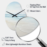 Beach Photo Tranquil Waters I - Asymmetric Metal Wall Clock