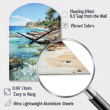 Beach Photo Tropical Paradise III - Asymmetric Metal Wall Clock