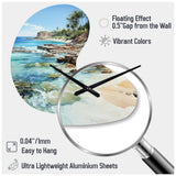 Beach Photo Tropical Paradise III - Asymmetric Metal Wall Clock