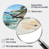 Beach Photo Tropical Paradise III - Asymmetric Metal Wall Clock
