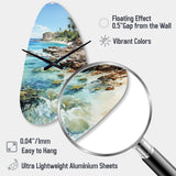 Beach Photo Tropical Paradise III - Asymmetric Metal Wall Clock