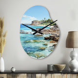 Beach Photo Tropical Paradise III - Asymmetric Metal Wall Clock