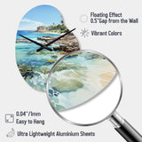 Beach Photo Tropical Paradise III - Asymmetric Metal Wall Clock