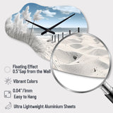 Beach Seascape Dreams Path II - Asymmetric Metal Wall Clock
