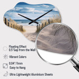 Tranquility Path To Dune Beach I - Asymmetric Metal Wall Clock