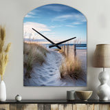 Path To The Beach II - Asymmetric Metal Wall Clock