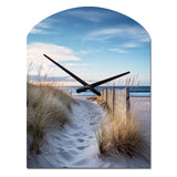 Path To The Beach II - Asymmetric Metal Wall Clock