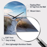 Path To The Beach II - Asymmetric Metal Wall Clock