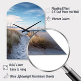 Path To The Beach II - Asymmetric Metal Wall Clock