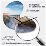 Path To The Beach II - Asymmetric Metal Wall Clock