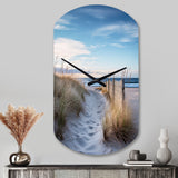 Path To The Beach II - Asymmetric Metal Wall Clock