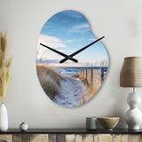 Path To The Beach II - Asymmetric Metal Wall Clock