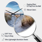 Path To The Beach II - Asymmetric Metal Wall Clock