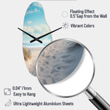 Path To The Beach III - Asymmetric Metal Wall Clock