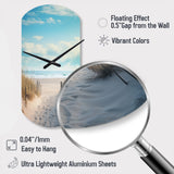 Path To The Beach III - Asymmetric Metal Wall Clock