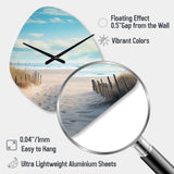 Path To The Beach III - Asymmetric Metal Wall Clock