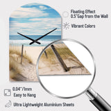 Path To The Beach VI - Asymmetric Metal Wall Clock