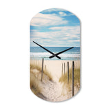 Path To The Beach VI - Asymmetric Metal Wall Clock