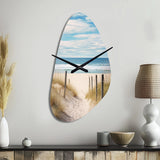Path To The Beach VI - Asymmetric Metal Wall Clock