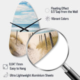 Path To The Beach VI - Asymmetric Metal Wall Clock