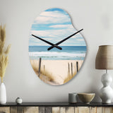 Path To The Beach VI - Asymmetric Metal Wall Clock