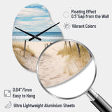 Path To The Beach VI - Asymmetric Metal Wall Clock