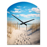 Bath To The Ocean I - Asymmetric Metal Wall Clock