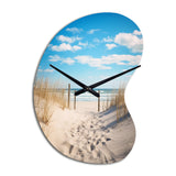 Bath To The Ocean I - Asymmetric Metal Wall Clock