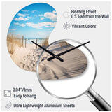 Bath To The Ocean I - Asymmetric Metal Wall Clock
