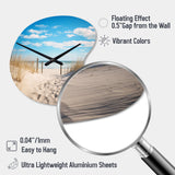 Bath To The Ocean I - Asymmetric Metal Wall Clock