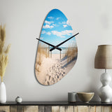 Bath To The Ocean I - Asymmetric Metal Wall Clock