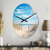 Bath To The Ocean I - Asymmetric Metal Wall Clock