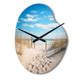 Bath To The Ocean I - Asymmetric Metal Wall Clock