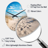 Bath To The Ocean I - Asymmetric Metal Wall Clock