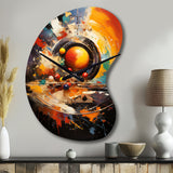 Billard Cueball Symphony An II - Asymmetric Metal Wall Clock
