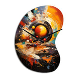 Billard Cueball Symphony An II - Asymmetric Metal Wall Clock