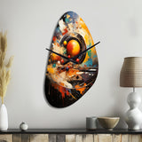 Billard Cueball Symphony An II - Asymmetric Metal Wall Clock