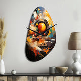 Billard Cueball Symphony An II - Asymmetric Metal Wall Clock